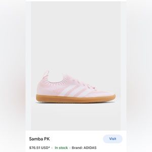 Adidas Samba Sneakers Pink. Women’s size 7.